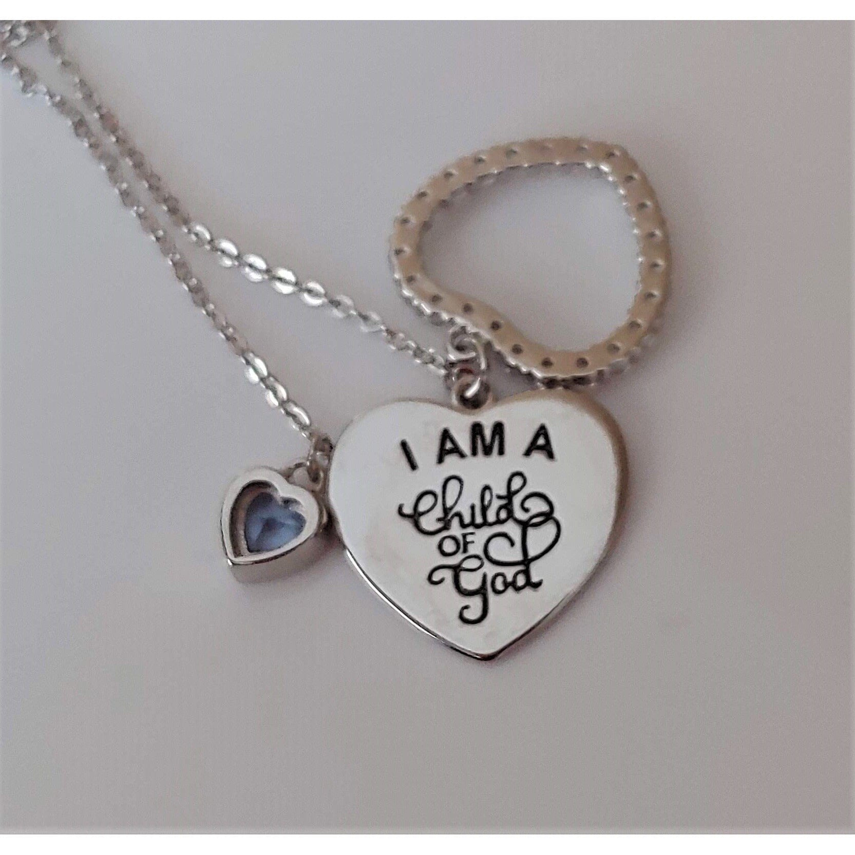 I AM A CHILD OF GOD Sterling Silver Inspirational Necklace! Only $59.95! - The Pink Pigs, A Compassionate Boutique