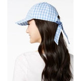 Inc International Concepts Hat Inc International Concepts Gingham Bow-Back Baseball Cap (Light Blue, One Size)