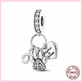 Cat Lovers Pandora Style Charm Collection Sterling Silver