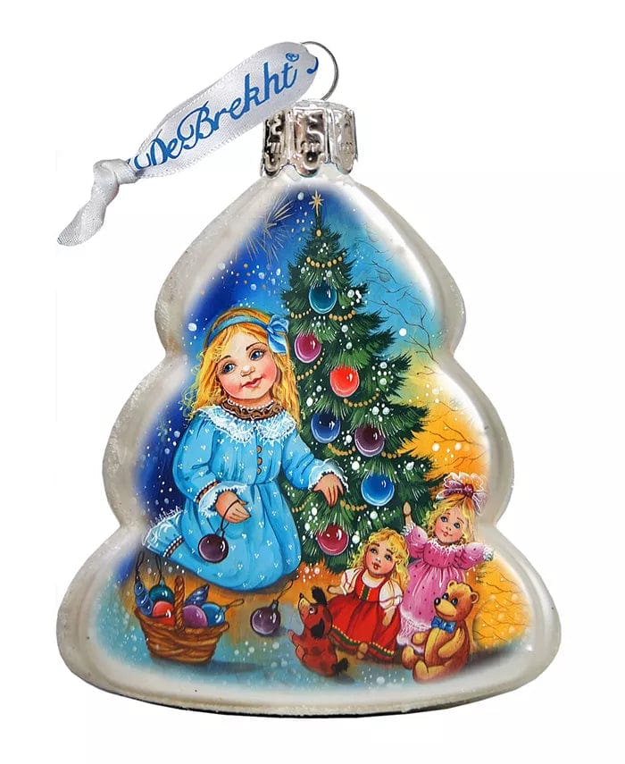ITC MANUFACTURING PROMOTIONAL GROUP CHRISTMAS DeBrekht Decorating Tree Glass Ornament Handcrafted Christmas Decor Made in USA
