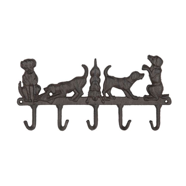 Ivy Stone-C&F Home Decor Dogs Wall Hook Solid Cast Iron-Beautifully Made Home for Keys & Leashes