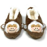 Ivy Stone-Ooh Geez! Slippers Let's Monkey Around Plush Fuzzy Monkey Footie Slipper Socks *