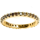 Jewelry Room Fine Jewelry Rings Chocolate Diamond Eternity Ring in 14K Yellow Gold-Stunning!