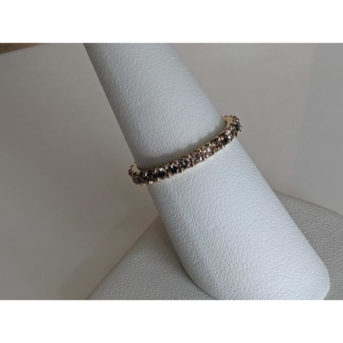 Jewelry Room Fine Jewelry Rings Chocolate Diamond Eternity Ring in 14K Yellow Gold-Stunning!