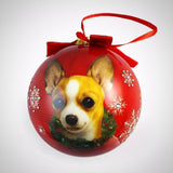 Jimmy Crystal Dog Christmas Ornaments-Dachshund, Chihuahua, French Bulldog - The Pink Pigs, Animal Lover's Boutique