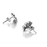 Joe Fine Fashion Jewelry-Earrings Pet Paw Earrings with Sparkling Cubic Zirconia in Solid Sterling Silver, Beautiful!