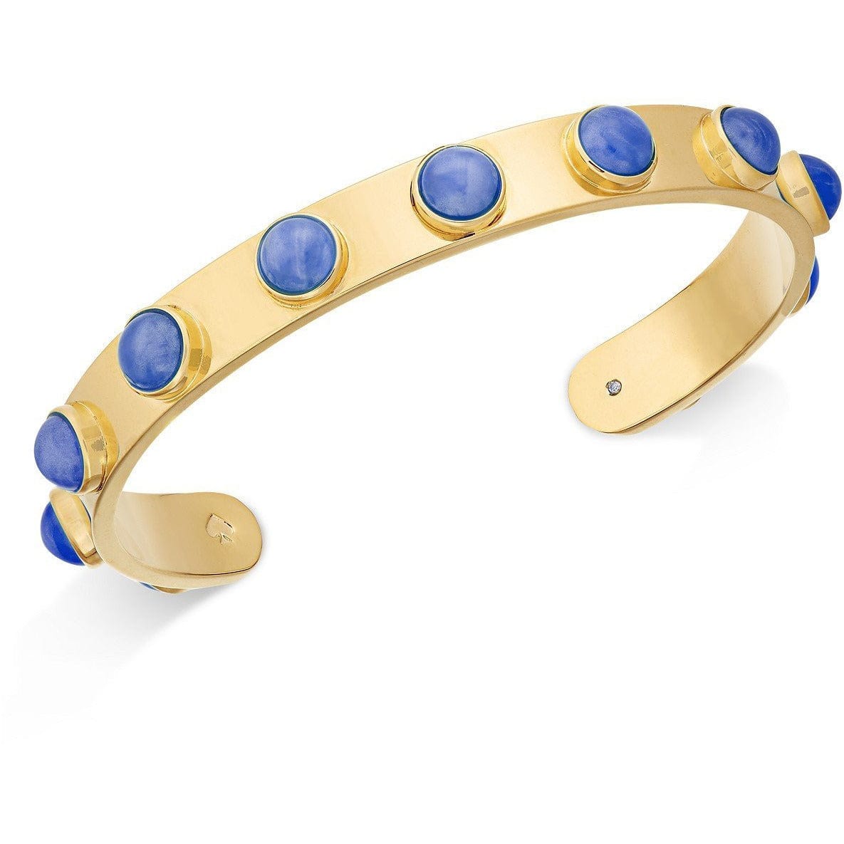 Kate Spade NY Gold-Tone Bezel Stone Cuff Bracelet - The Pink Pigs, A Compassionate Boutique