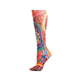 Kellis Gifts Apparel Big Floral Plus Size Pretty Compression Socks, Look Cute while helping rescued animals!