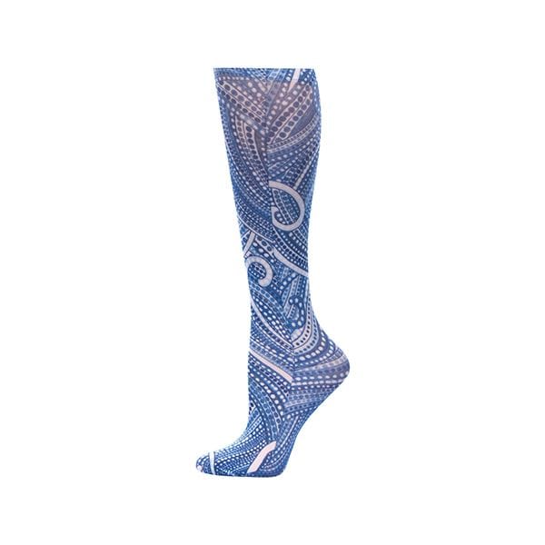 Kellis Gifts Apparel Blue Wave Plus Size Pretty Compression Socks, Look Cute while helping rescued animals!
