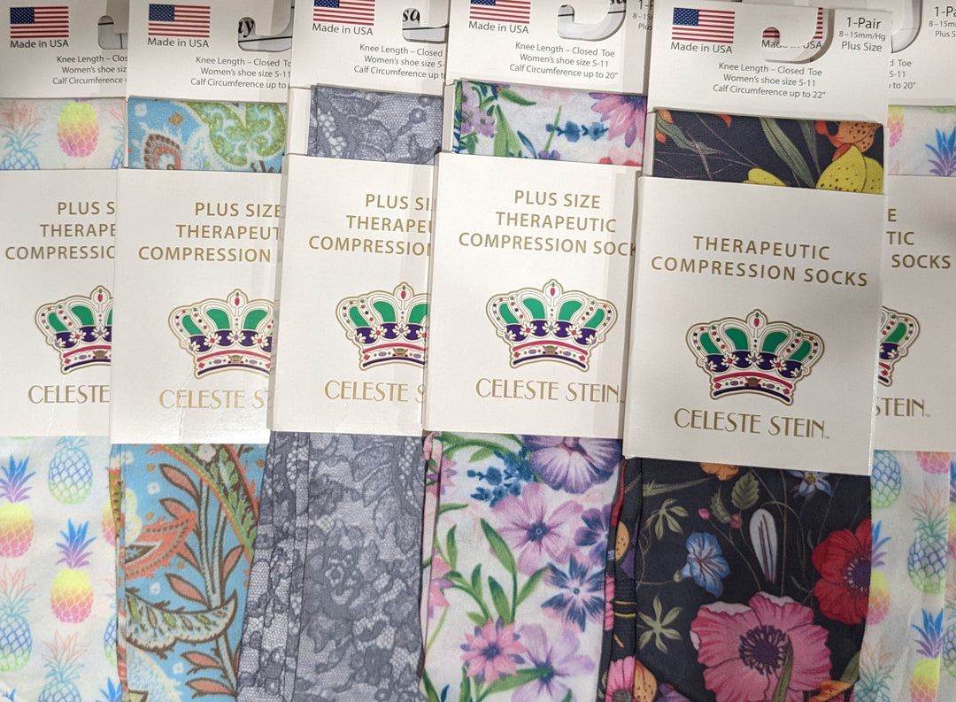 Kellis Gifts Apparel Random Plus Size Pretty Compression Socks, Look Cute while helping rescued animals!