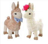 Kellis Gifts Baby Toys & Activity Equipment Pink Flower Llama Plush Pair-Girl, Boy or Both!  Beautifully made *