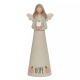 Kellis Gifts Gifts Hope Angel with Candle and Pink Flowers