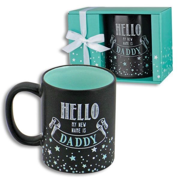 Kellis Gifts Mug Hello My New Name Is Daddy New Parent Gift Mug *