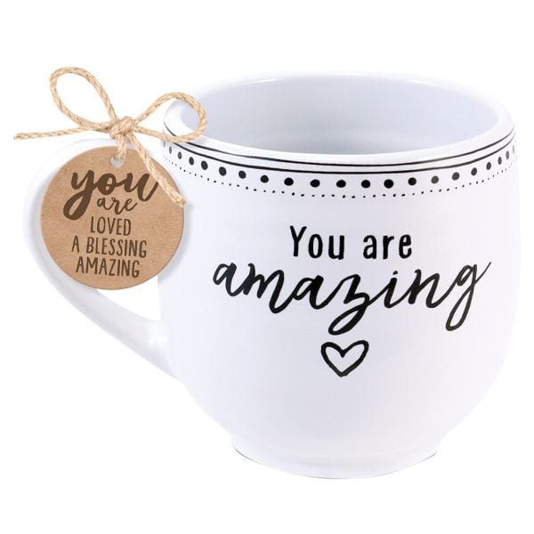 Kellis Gifts Mug You are Amazing Artisan Doodles Scripture Coffee Mug *