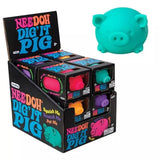 NeeDoh the Groovy Glob Piggy Stress Ball - Dig' It Pig for those with ADD, ADHD, OCD, Autism, and anxiety