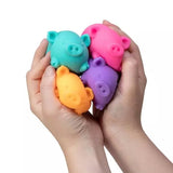 Kellis Gifts Stress Ball Purple NeeDoh the Groovy Glob Piggy Stress Ball - Dig' It Pig for those with ADD, ADHD, OCD, Autism, and anxiety