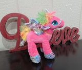 kellis gifts Stuffed Animals Pink Plush Unicorns with Wings, Pink/Purple/Blue/White*