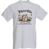 Kids Grey Rooterville, Nice Place to Wallow T-Shirt - The Pink Pigs, Animal Lover's Boutique