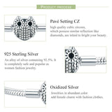 King He bracelet Bunny, Chipmunk, Raccoon & Owl Charms for Pandora Style Bracelets Sterling Silver