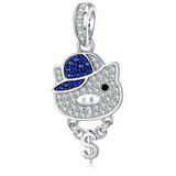 King He Fine Fashion Jewelry Charm Thug Pig Pig Charms, Pandora Style!  Thug Pig, Love You Pig and more!  Sterling Silver with CZ