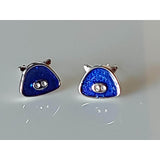 Kitty Fine Fashion Jewelry Ring Blue Earring Pig Jewelry, Rings, Earrings and Necklaces Sterling Silver