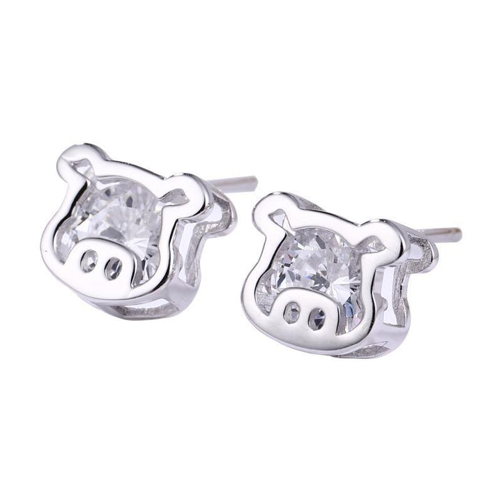 Kitty Fine Fashion Jewelry Ring CZ Earrings Pig Jewelry, Rings, Earrings and Necklaces Sterling Silver