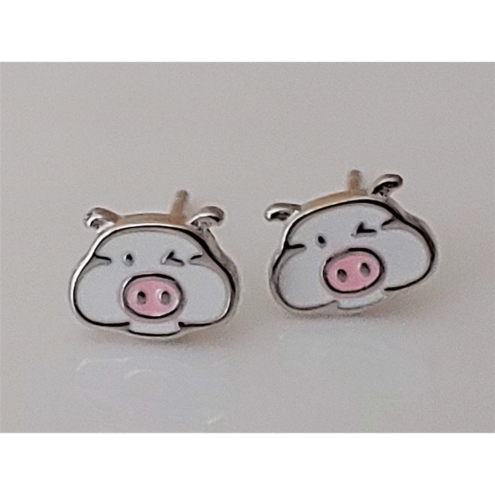 Kitty Fine Fashion Jewelry Ring White Earring Pig Jewelry, Rings, Earrings and Necklaces Sterling Silver