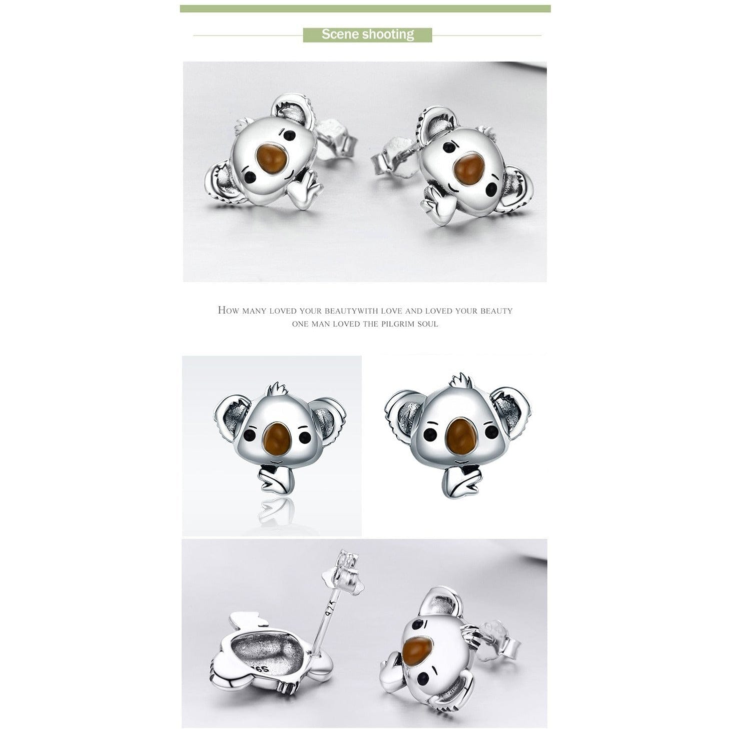 Koala Earrings, Charm Earrings, Koala Gifts, Animal Earrings, Koala  Jewellery, Animal Jewelry, Koala Jewelry, Koala Gift, Koala Bear