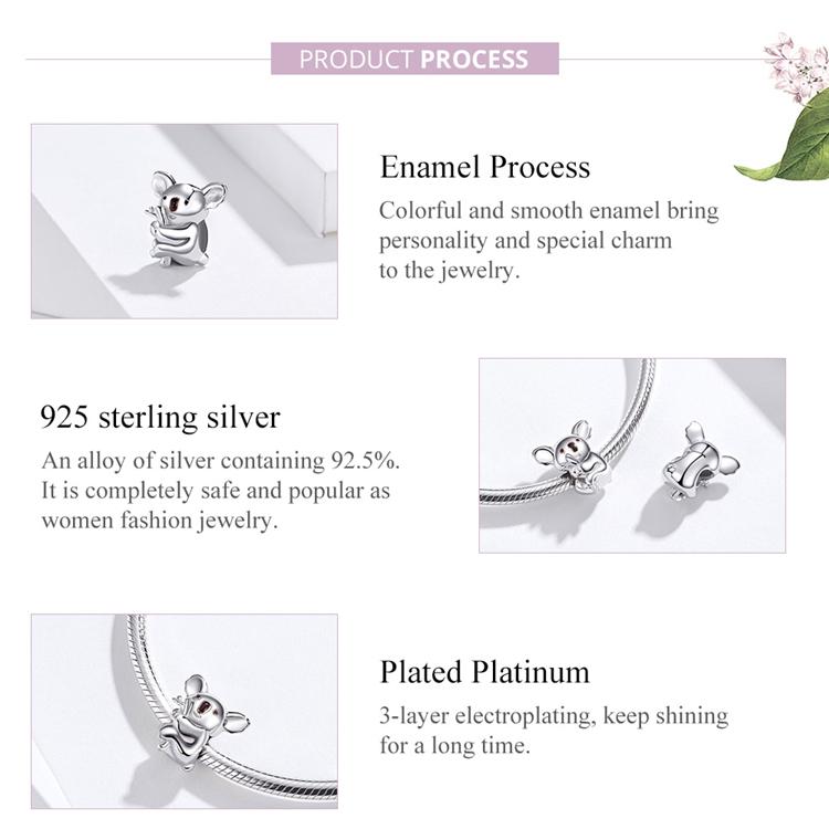 Koala Jewelry! Necklace, Rings, Charms and Earrings Beautiful Sterling Silver for Koala Bear Lovers! - The Pink Pigs, A Compassionate Boutique