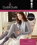 KOMAR LAYERING LLC Leggings Cuddl Duds Plus Size Soft Knit Leggings - Heather Grey 1X, Heather Blue & Charcoal 2X