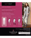 KOMAR LAYERING LLC Leggings Cuddl Duds Plus Size Soft Knit Leggings - Heather Grey 1X, Heather Blue & Charcoal 2X