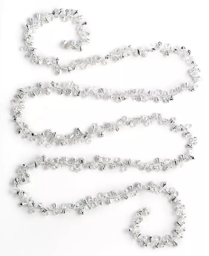 KURT S ADLER INC irredescent garland string 9' Iridescent Twist Bead Tree Garland Imported Holiday Decor Christmas Decoration