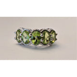 LA Fine Fashion Jewelry-Ring 6 Gorgeous and Affordable 4ctw Peridot Ring in 925 Silver