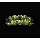 LA Fine Fashion Jewelry-Ring Gorgeous and Affordable 4ctw Peridot Ring in 925 Silver