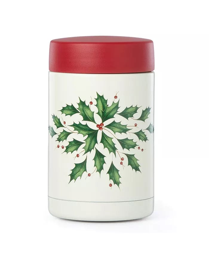 LENOX CRYSTAL Food Container Hosting the Holidays Large Insulated Food Container Stainless steel/glass