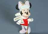 LENOX CRYSTAL holiday ornaments Skiing Minnie Minnie Mouse Winter Ornaments Gold-plated by Lenox