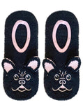 Living Royal Slippers Fuzzy Frenchie Slipper Socks Fuzzy Footie Socks with Grips