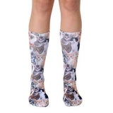 Living Royal Socks All Over Adorable Cats Ankle or Crew Socks Unisex