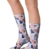 Living Royal Socks Crew All Over Adorable Cats Ankle or Crew Socks Unisex