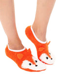 Living Royal Socks Fox Fuzzy Footie Slipper Socks