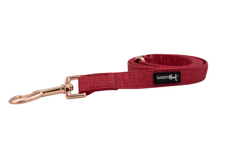Durable Dog Leash - Merlot match with our other sets