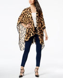 Macy's Apparel Womens Steve Madden Leopard Print Ruana