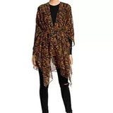 ALL SAINTS Ambient Leopard Print Ruana 