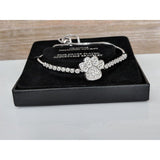 Macy's Fashion Bracelets Paw Slider Bracelet-Silver Plated with Sparkling Diamonds $100 Retail