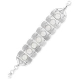 Macy's Fashion Necklace Bracelet OUT OF STOCK Lucky Brand Medallion Statement Necklace Silver Tone Matching Bracelets