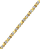 Macy's Fine Fashion Jewelry Bracelet Diamond Accent X-O Bracelet Diamond Accent Bracelets Created for Macy's 70% OFF Retail