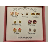 Macy's Jewelry SET-Fine Fashion 925 Silver Girl's Sterling Silver Earring Set