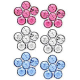 Macy's Kids Flowers Girls' Sterling Silver Earring Sets