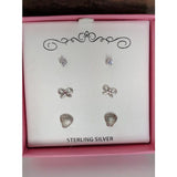 Macy's Kids Sea Shell Girls' Sterling Silver Earring Sets