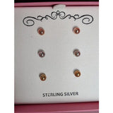 Macy's Kids Studs Girls' Sterling Silver Earring Sets